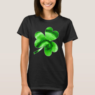 Tie Dye Shamrock Lucky Four leaf C St Patrick's Da T-Shirt