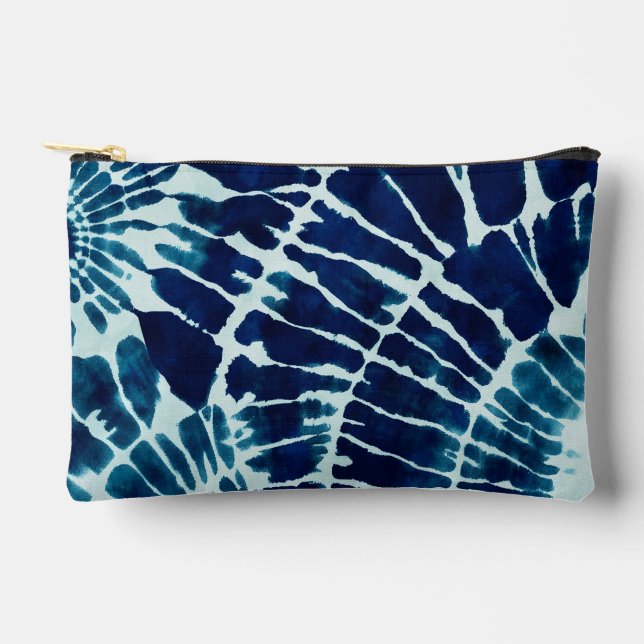 Tie-Dye Shibori Dopp Kit Accessory Pouch (Front)