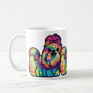 Tie Dye Shih Tzu Coffee Mug