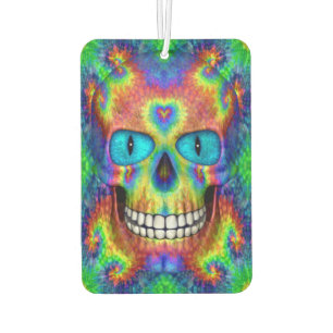 Tie Dye Skull Dead Zombie Undead Car Air Freshener