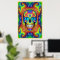 Tie Dye Skull Dead Zombie Undead  Colourful