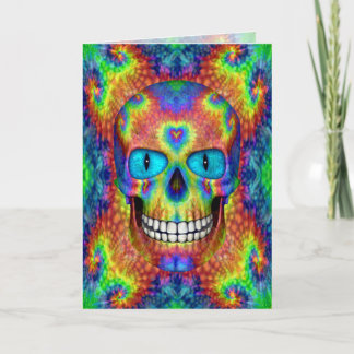 Tie Dye Sky Colourful Greeting Cards & Envelopes