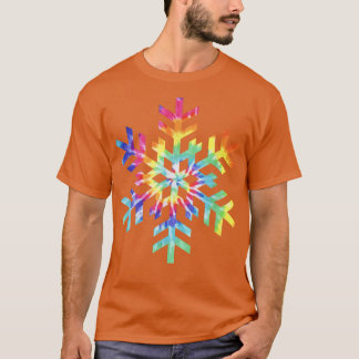 Tie Dye Snowflake Winter Christmas 919 T-Shirt