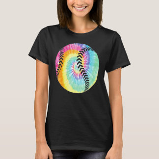 Tie Dye Softball Baseball Player Game Team Coach T-Shirt