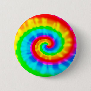 Tie Dye Spiral 6 Cm Round Badge