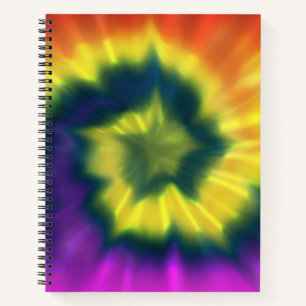 Tie-Dye Spiral - 8.5" x 11" Spiral Notebook