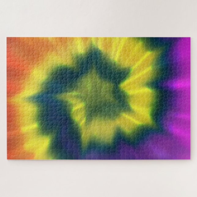 Tie-Dye Spiral - Puzzle (Horizontal)