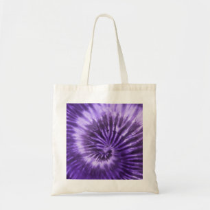 Tie-Dye Spiral Swirl - Purple Tote Bag