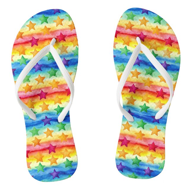 Tie Dye Star Jandals (Footbed)
