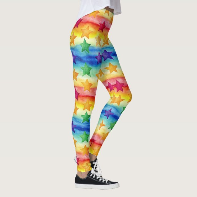 Tie Dye Star Leggings (Right)
