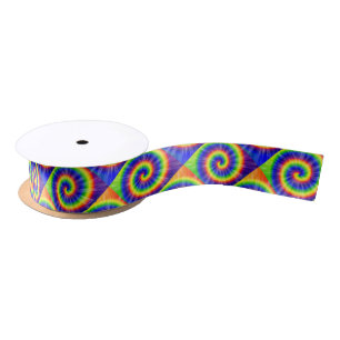 Tie-Dye Starburst Satin Ribbon