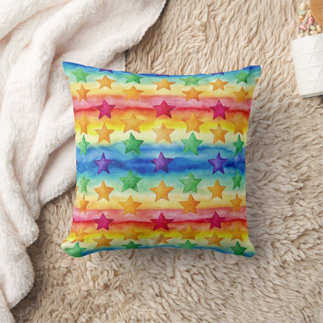 Tie Dye Stars  Cushion (Blanket)