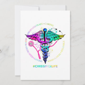 Tie Dye Stethoscope Caregiver Life Nursing Appreci Save The Date