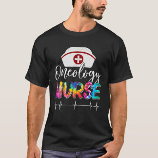 Tie Dye Stethoscope Oncology Nurse Day Nursing Scr T-Shirt