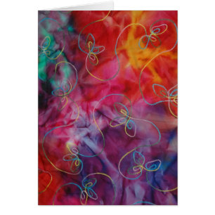 Tie-Dye Stitching Card