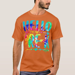 Tie Dye Student Teacher Hello PreK Back To School T-Shirt