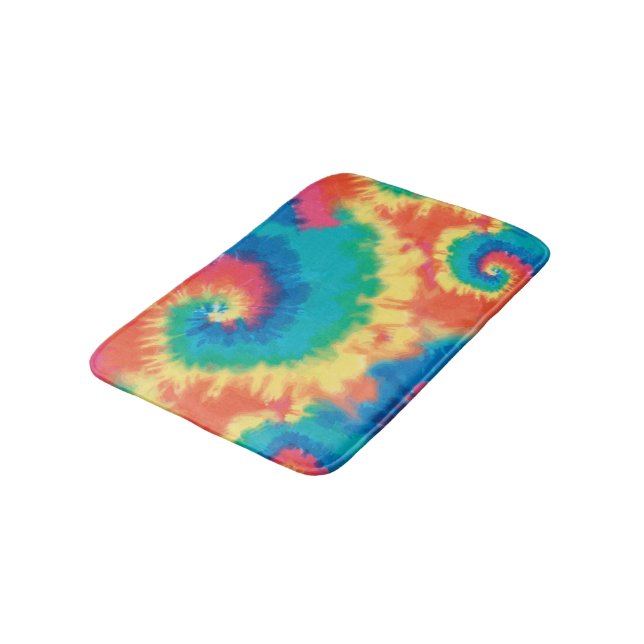 Tie Dye Style Bath Mat (Angled)