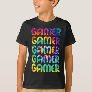 Tie Dye Style Gaming Video Game Men Boys Teens T-Shirt