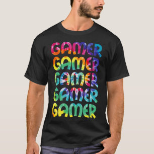 Tie Dye Style Gaming Video Game Men Boys Teens  T-Shirt
