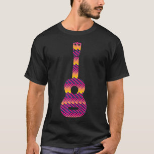 Tie Dye Sunset Pattern Guitar Premium  T-Shirt