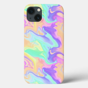 Tie Dye Swirl Pastel Groovy iPhone 13 Case