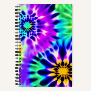 Tie Dye Swirling Pattern Design Notebook