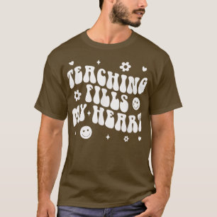 Tie Dye Teaching Fills My Heart Teacher Life Back  T-Shirt