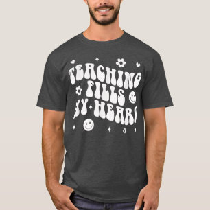 Tie Dye Teaching Fills My Heart Teacher Life Back  T-Shirt