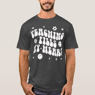 Tie Dye Teaching Fills My Heart Teacher Life Back  T-Shirt