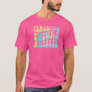 Tie Dye Teaching Future Artists Teacher Back To Sc T-Shirt