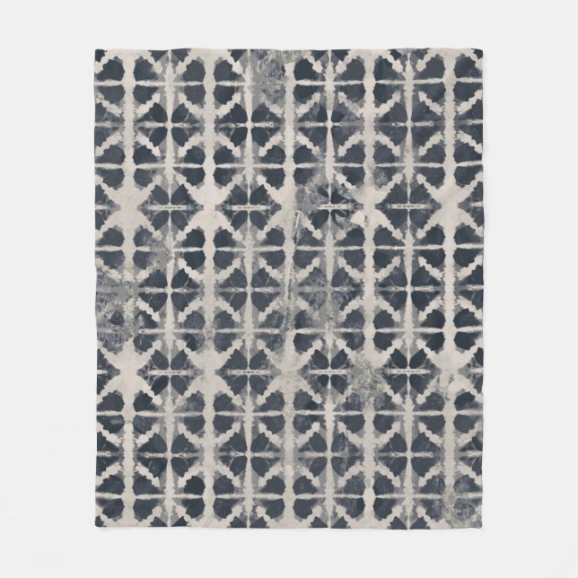 Tie dye texture creative repeat modern patternafri fleece blanket (Front)