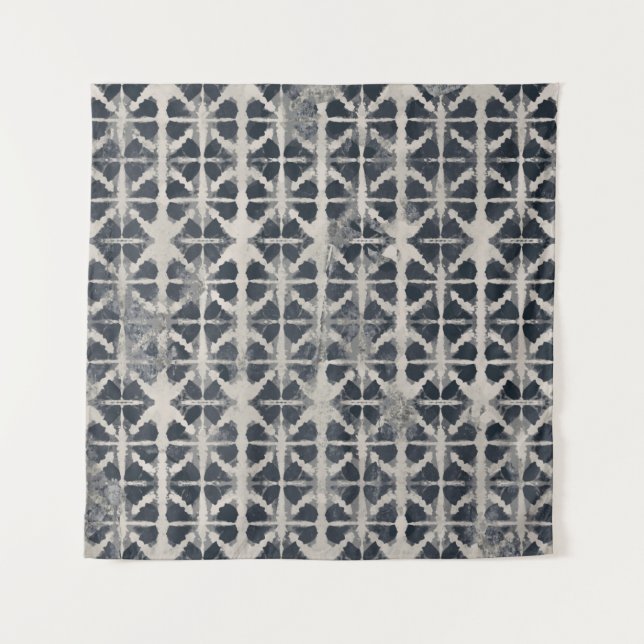 Tie dye texture creative repeat modern patternafri tapestry (Front)