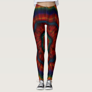 TIE DYE THROW LEGGINGS