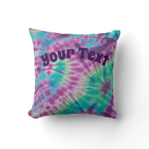 Tie-dye Throw Pillow - Personalise