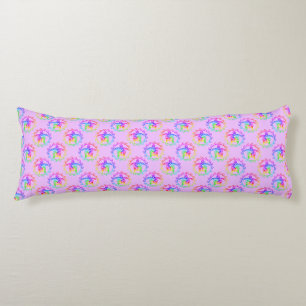 Tie Dye Tribal Turtle Moari Sun Pink Body Cushion