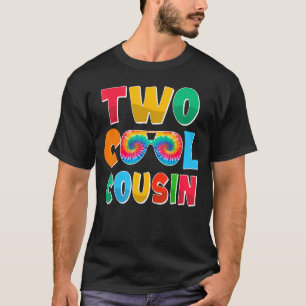 Tie Dye Two Cool Cousin Family Two Cool Birthday D T-Shirt