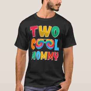 Tie Dye Two Cool Mummy Family Two Cool Birthday De T-Shirt