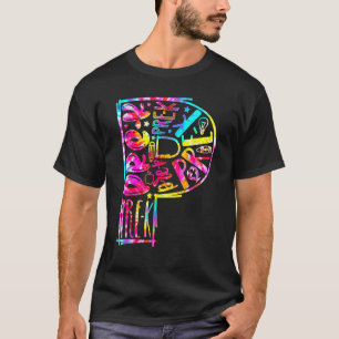 Tie Dye Typography Pre K Student Teacher Back To S T-Shirt
