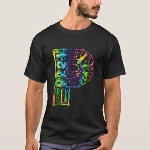 Tie Dye Typography Pre K Student Teacher Back To S T-Shirt