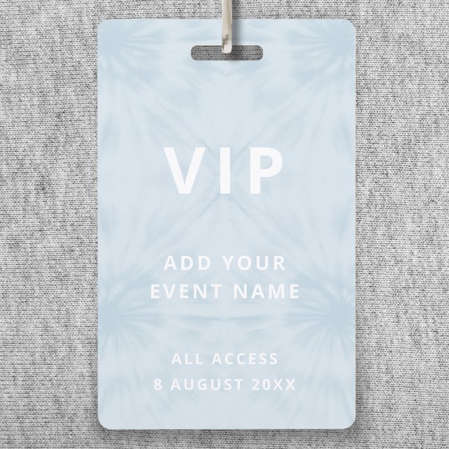 Tie Dye | VIP Access Pastel Blue Event ID Badge (Creator Uploaded)