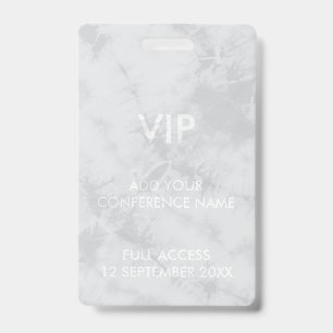 Tie Dye VIP Festival Event Identity Design ID Badge