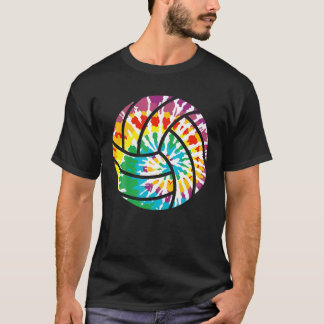 Tie Dye Volleyball Funny Sport Lovers Mens Womens T-Shirt