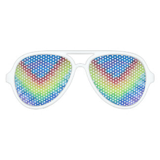 tie dye white aviator sunglasses blue purple V