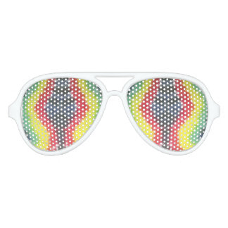 tie dye white aviator sunglasses rasta