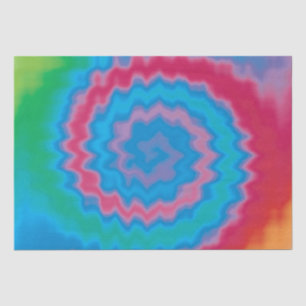 Tie dyed groovy funky retro swirl pattern cool tissue paper