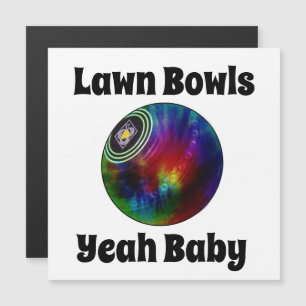 Tie Dyed Lawn Bowl, Magnetic Card