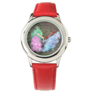 Tie Dyed Silkie Chickens in Pastel Easter Colours Watch