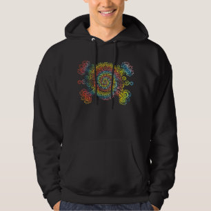 Tie-Dyed Sugar Skull Hoodie