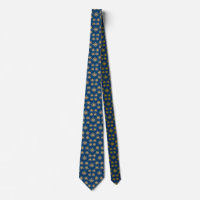 Tie / Gold Stars on Blue 