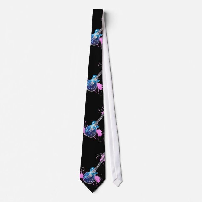 tie, guitar, rock and roll tie (Front)